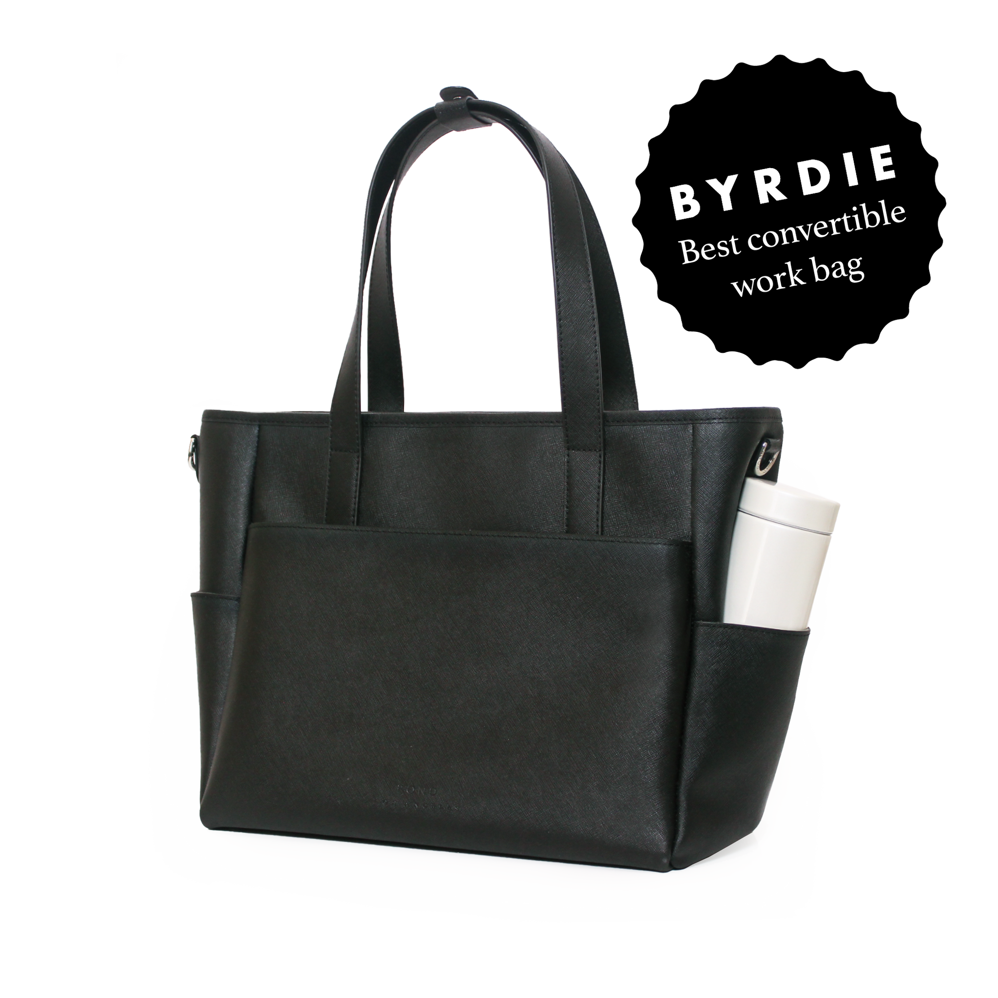 Women's Laptop Tote Backpack Black