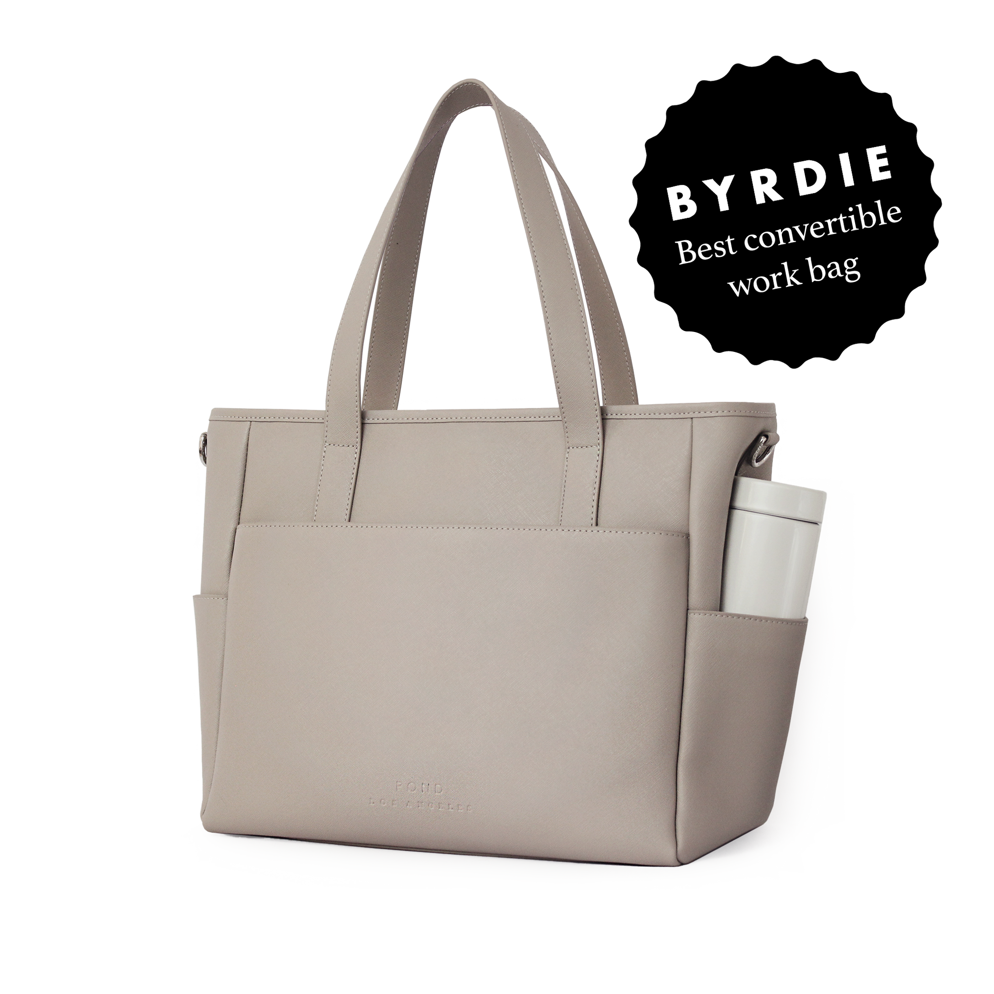 Women's Laptop Tote Backpack Stone - Transform Tote by Pond LA